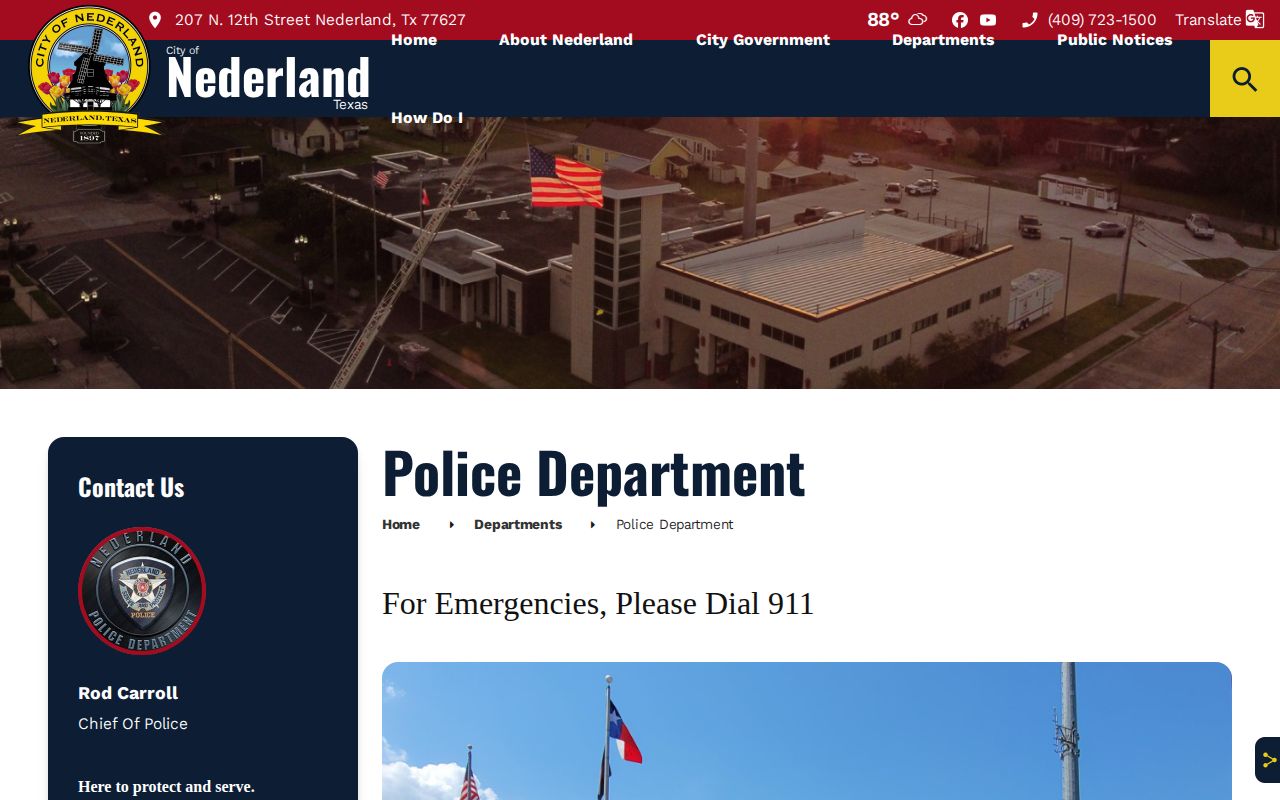 Nederland Police Department records and open-records source for Nederland arrest records